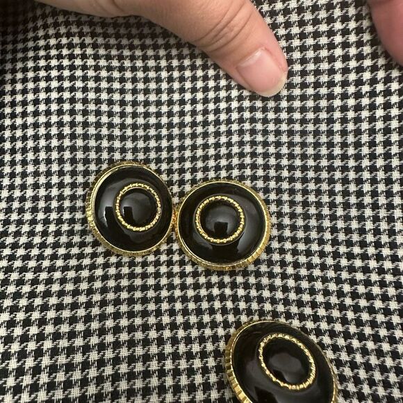 GIANNI VERSACE Couture Made In Italy 2 Pc Blazer & Skirt Set Wool Silk Vintage - Picture 11 of 16